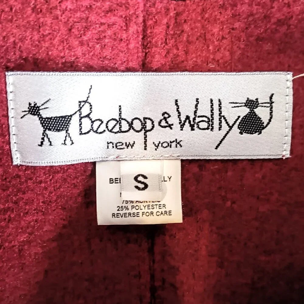 Beebop & Wally Red Cropped Jacket